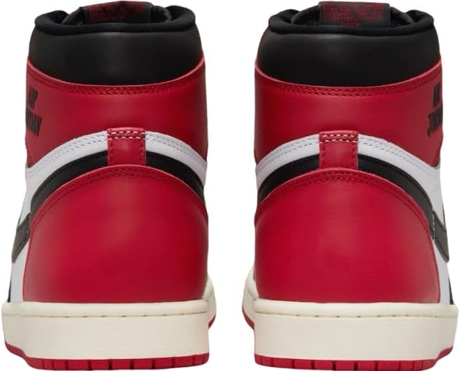 Nike Air Jordan 1 Retro High OG Men's Basketball Shoes Classic Style Sneaker (Black/Varsity Red/White - Size 8) Zevon