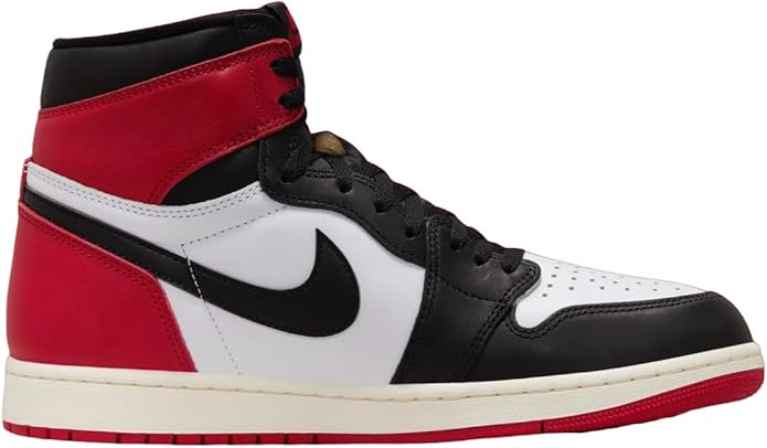 Nike Air Jordan 1 Retro High OG Men's Basketball Shoes Classic Style Sneaker (Black/Varsity Red/White - Size 8) Zevon