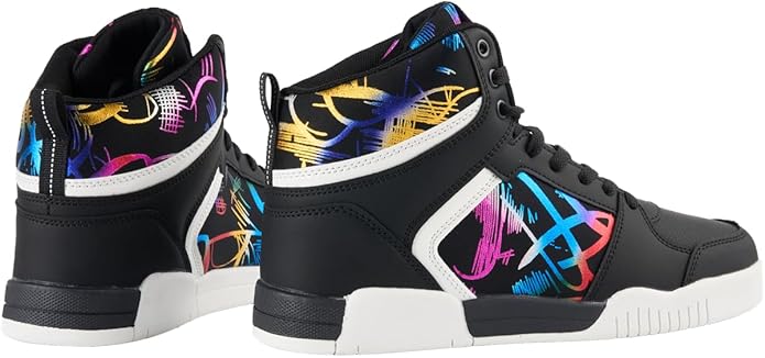 Men's Fashion High Top Skate Sneakers Stylish Casual Hip Hop Walking Shoes Zevon