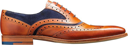Barker McClean Men's Handmade Premium Calf Leather Goodyear Welted Oxford Dress Shoes with Full Leather Sole Zevon