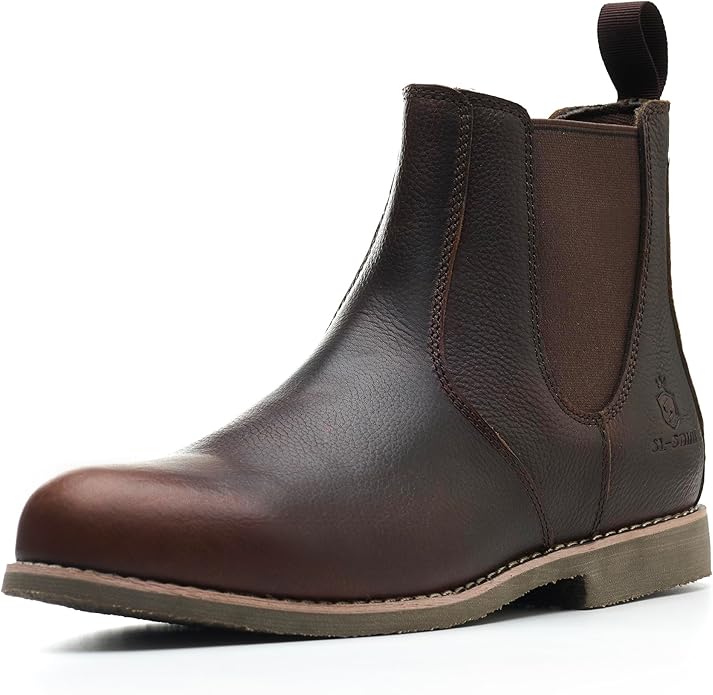Men's Handmade Classic Genuine Cowhide Leather Chelsea Boots Casual Slip-On Fashion Ankle Boots Zevon